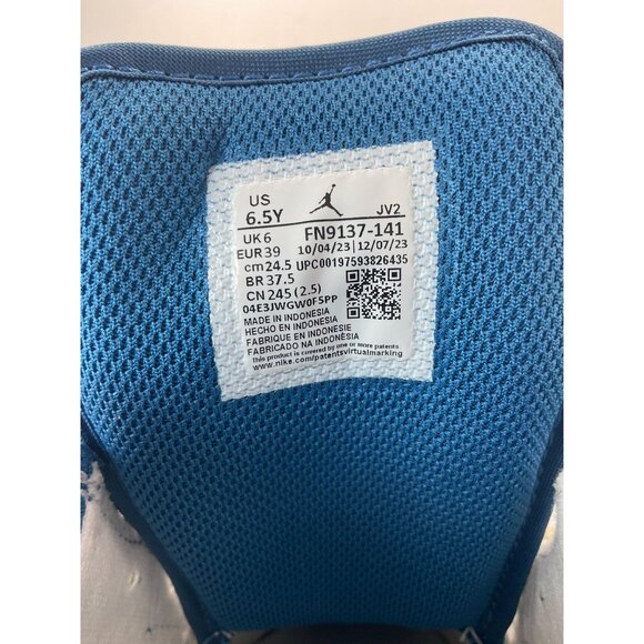 NEW Air Jordan 1 Low SE GS 6.5Y Blue/White Sneakers - Picture 5 of 11